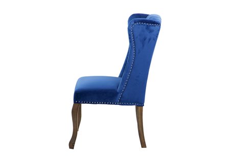 SILLA VELVET CAPITONE AZUL NELSON REF-914011