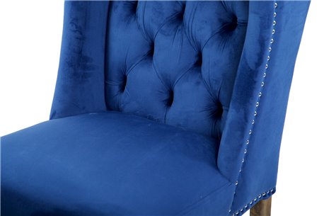 SILLA VELVET CAPITONE AZUL NELSON REF-914011