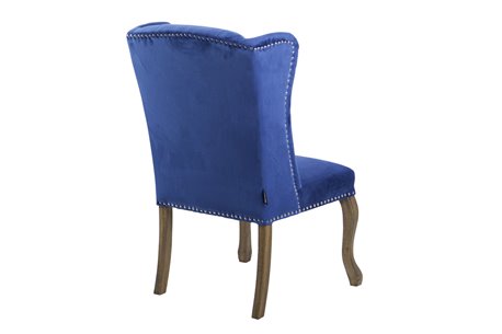 SILLA VELVET CAPITONE AZUL NELSON REF-914011