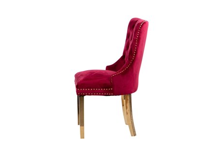 SILLA VELVET CAPITONE ROJO ALBANY REF-914018