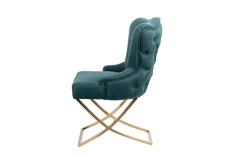 SILLA LINO CAPITONE VERDE BRUNY REF-914023