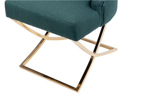 SILLA LINO CAPITONE VERDE BRUNY REF-914023