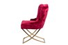 SILLA VELVET CAPITONE ROJO BRUNY REF-914024