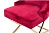 SILLA VELVET CAPITONE ROJO BRUNY REF-914024