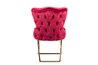 SILLA VELVET CAPITONE ROJO BRUNY REF-914024