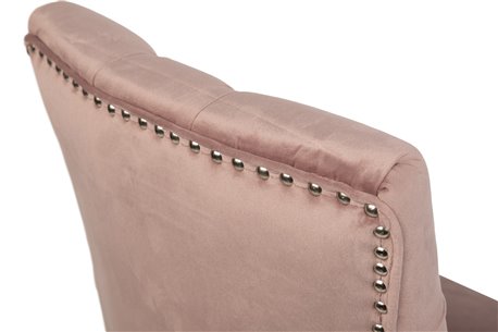 SILLA GIRATORIA VELVET CAPITONE ROSA REF-914034