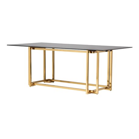 MESA COMEDOR INOX. CRISTAL KURSK REF-937016