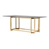 MESA COMEDOR INOX. CRISTAL KURSK REF-937016