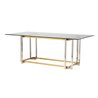 MESA COMEDOR INOX-CRISTAL KAZAN REF-937007