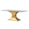 MESA COMEDOR METAL-CRISTAL PENZA REF-937019