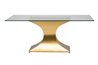 MESA COMEDOR METAL-CRISTAL PENZA REF-937019