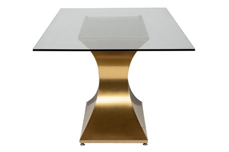 MESA COMEDOR METAL-CRISTAL PENZA REF-937019