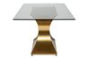 MESA COMEDOR METAL-CRISTAL PENZA REF-937019