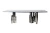 MESA COMEDOR INOX-MARMOL KULWIN REF-908045