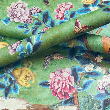 Jardin Bloom Mural Green TM13669