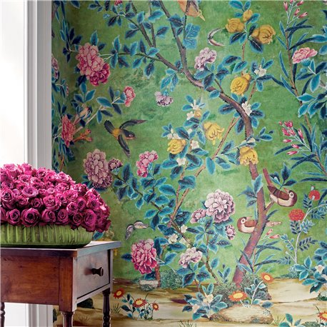 Jardin Bloom Mural Green TM13669