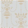 Dorset Metallic Gold On Print Room Blue 88-7031