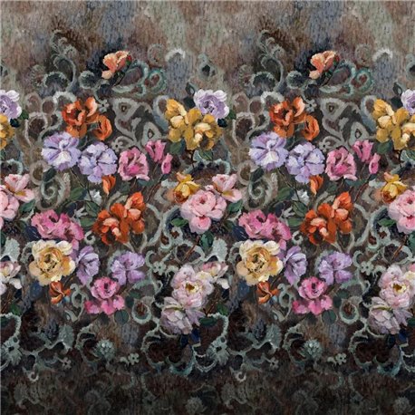 Tapestry Flower Damson PDG1153-02