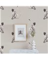 ANIMAL WALLPAPER - FUNKY MONKEY LIGHT GREY