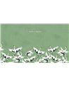 BIRD WALLPAPER - STORK GREEN