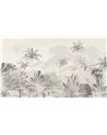 JUNGLE WALLPAPER - TROPICAL WILDERNESS - BEIGE