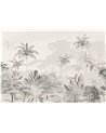 JUNGLE WALLPAPER - TROPICAL WILDERNESS - BEIGE