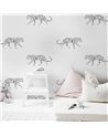 LEOPARD WALLPAPER - LEOPARD - BLACK-WHITE