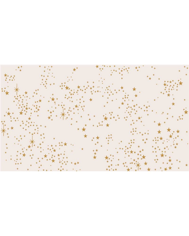 STARRY WALLPAPER - STARDUST OFF WHITE-GOLD