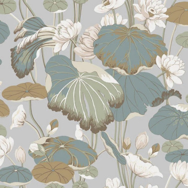 Lotus Pond Heather Cotton GO8294