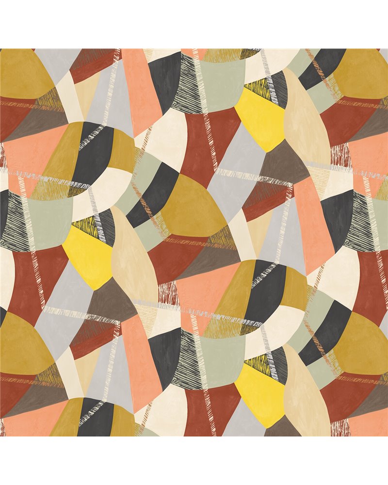 Abstract Geo Cinnamon GRA50102W