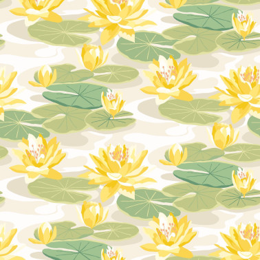 Waterlily Linen & Amber IKA50106W