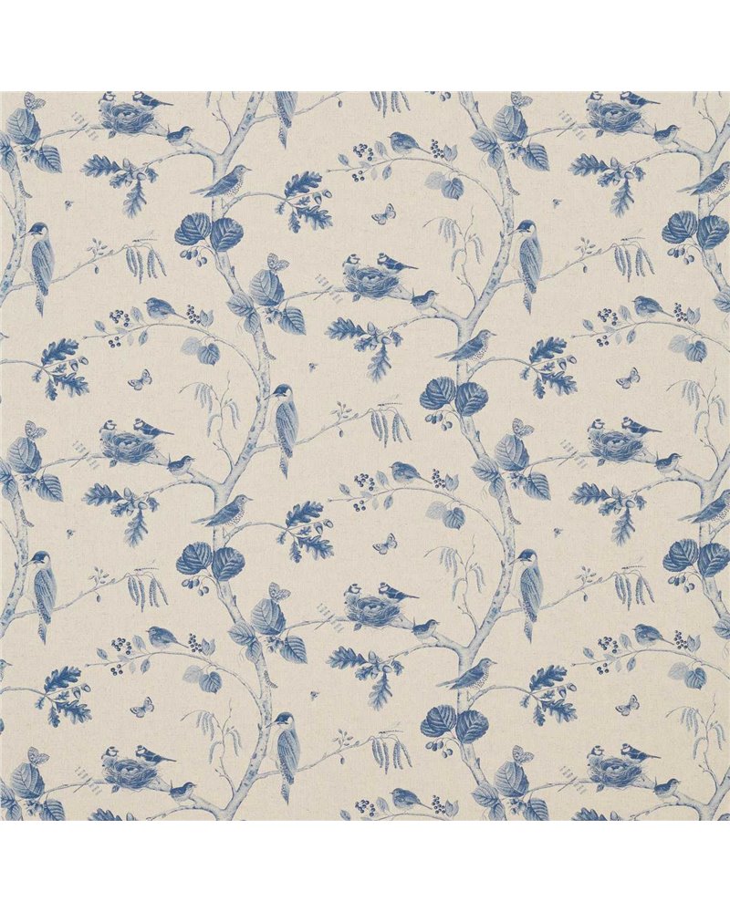 Woodland Chorus Indigo Linen DWOW225510