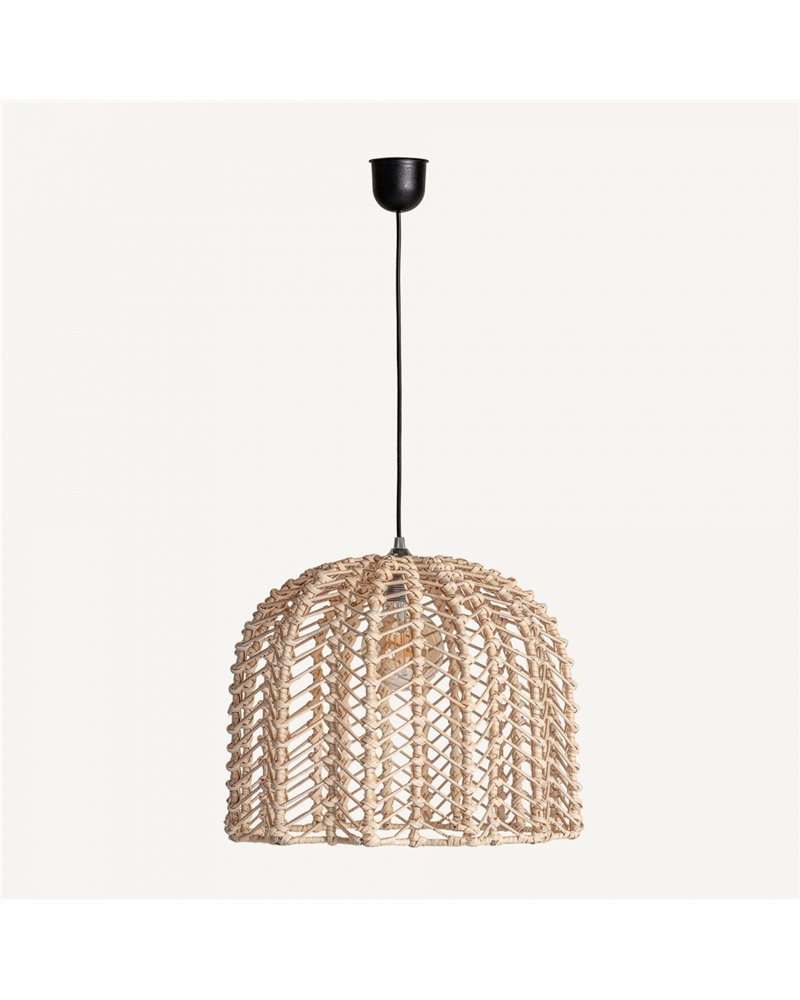 LÁMPARA DE TECHO PLISSÉ RATTAN REF.-29932