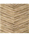 Wood Herringbone Natural On Metallic Silver T14573