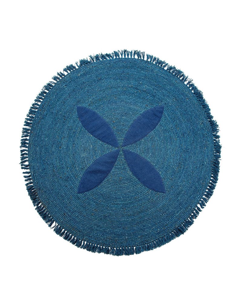 TAPIS 200X200 JUTE BLEU REF.-82018-00