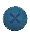 RUG 200X200 JUTE BLUE REF.-82018-00