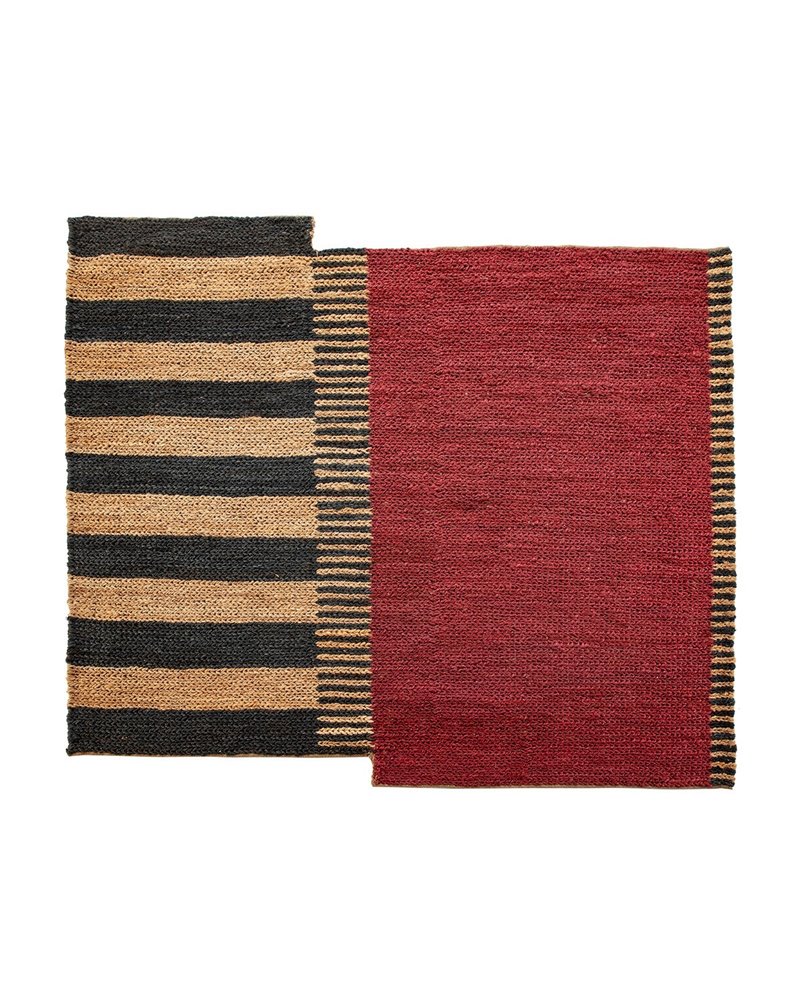 RUG 200X250 JUTE NATURAL/BLACK/RED REF.-82004-00