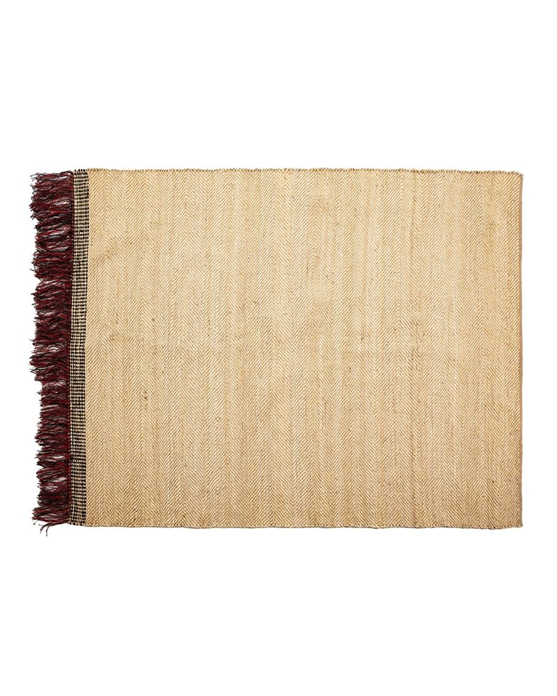 RUG 200X250 JUTE NATURAL/BLACK/RED REF.-82012/00