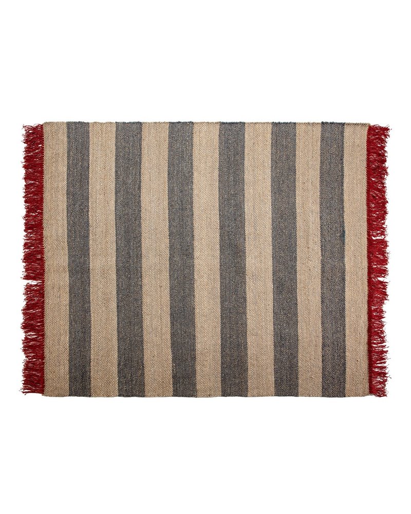 ALFOMBRA 240X300 YUTE NATURAL/GRIS/ROJO REF.-82011-00