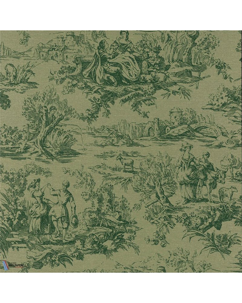 Lovers Toile Dark Brunswick Green 0263LODARKB