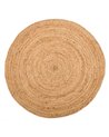 TAPIS DE JUTE NATUREL DÉCORATIF 120 X 120 X 1 CM REF.-106829