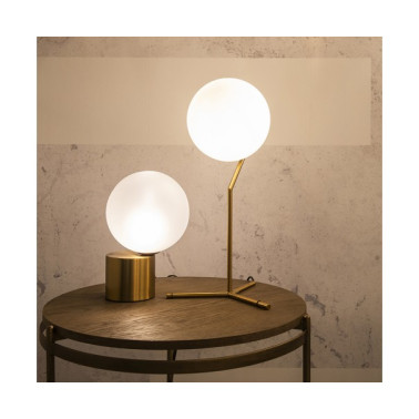 TABLE LAMP GOLD METAL AND...