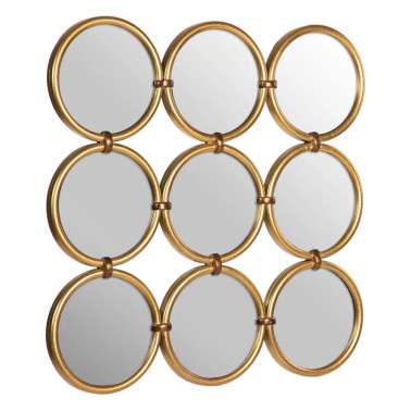 MULTIPLE MIRROR GOLD METAL...