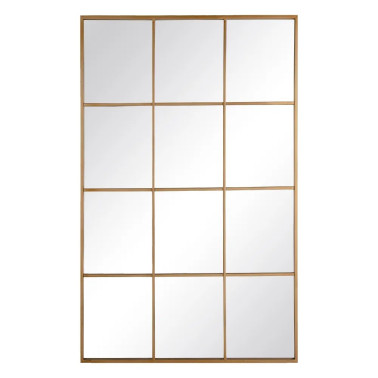 ESPEJO VENTANA ORO METAL-CRISTAL 90 X 3 X 120 CM R-600432