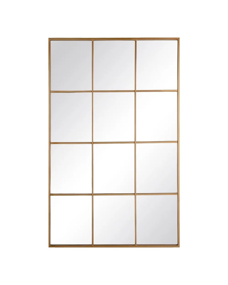 ESPEJO VENTANA ORO METAL-CRISTAL 90 X 3 X 120 CM R-600432