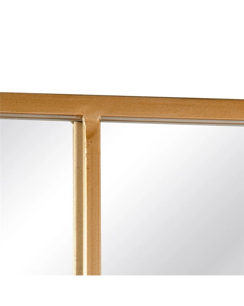 ESPEJO VENTANA ORO METAL-CRISTAL 90 X 3 X 120 CM R-600432