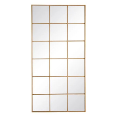 ESPEJO VENTANA ORO METAL-CRISTAL 90 X 3 X 180 CM R-600433