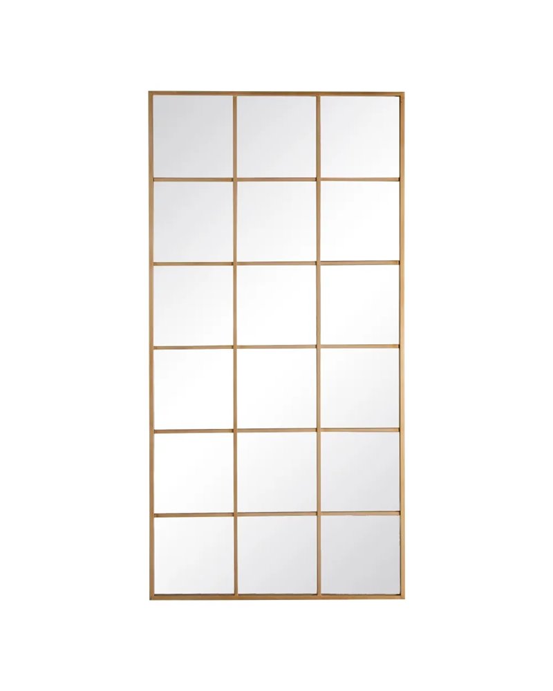 ESPEJO VENTANA ORO METAL-CRISTAL 90 X 3 X 180 CM R-600433