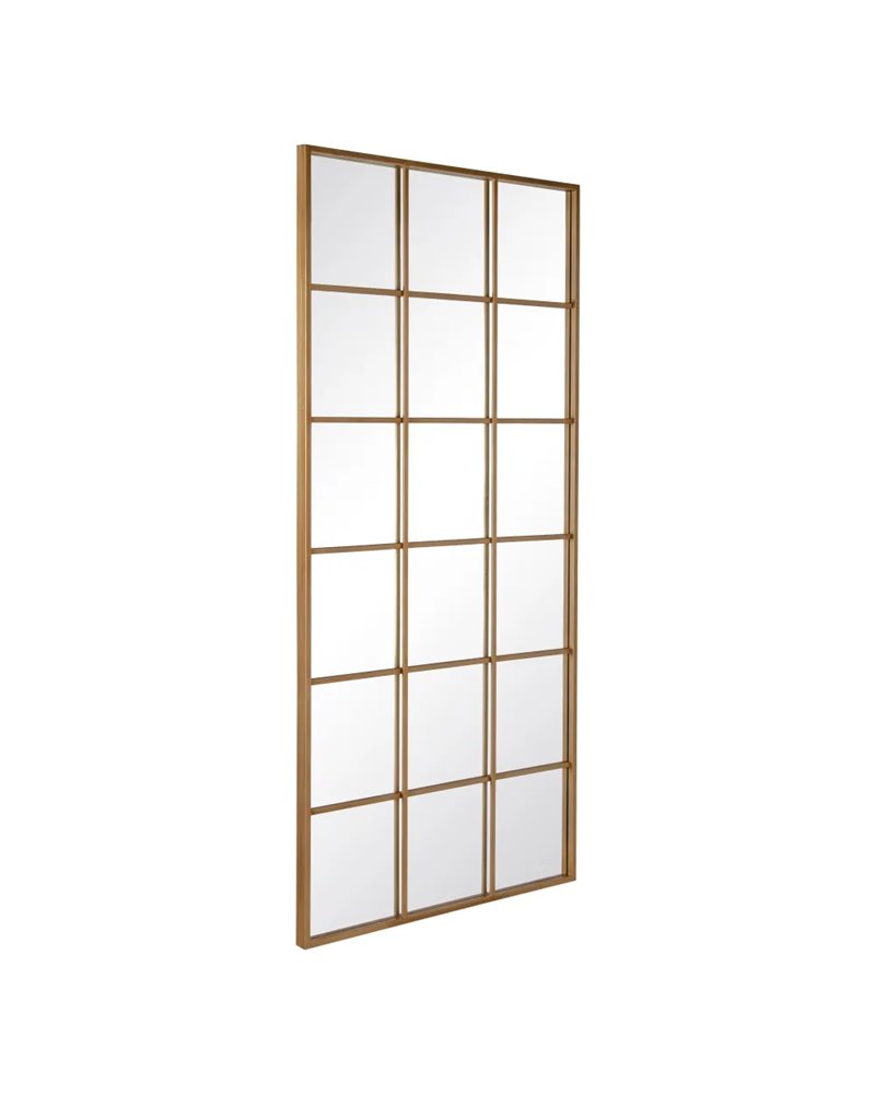 ESPEJO VENTANA ORO METAL-CRISTAL 90 X 3 X 180 CM R-600433