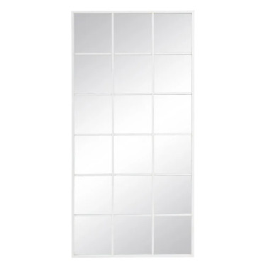 ESPEJO VENTANA BLANCO METAL-CRISTAL 90 X 3 X 180 CM R-605277